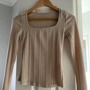 Apricot  long sleeve top